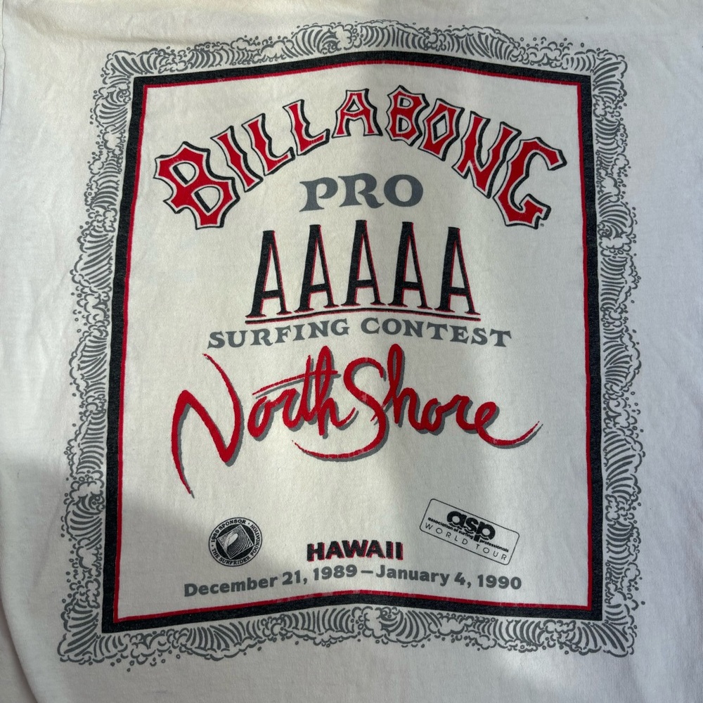 Vintage 80s Billabong Pro North Shore Hawaii t Shirt Large AAAAA Surfing USA - Picture 2 of 10